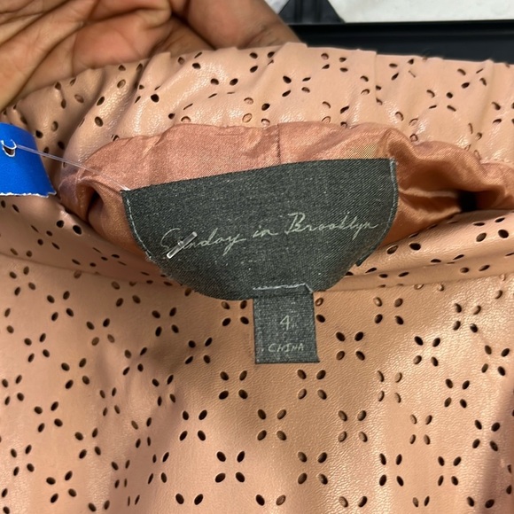 Sunday in Brooklyn Women’s Blush Pink Skater Mini Skirt Size 4 Summer Side Zip - Picture 3 of 11